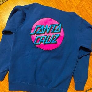 Santa Cruz Blue Pink Hoodie Small